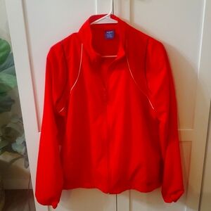 Reebok Red X-Large Zip up Jacket, Windbreaker